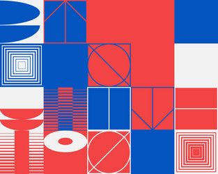 deconstructed abstract pattern design vector image