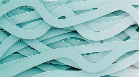 blue abstract papercut background with drop vector image