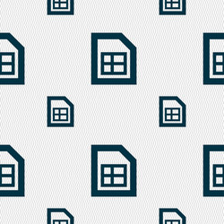 file document icon sign seamless pattern vector image