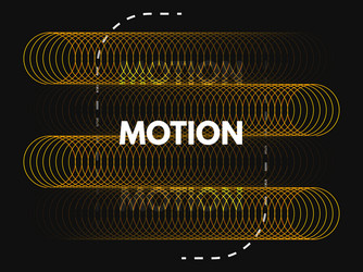 motion design minimal concept with color circles vector image