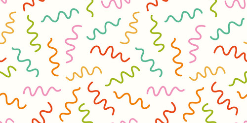 abstract squiggle pattern background border fun vector image