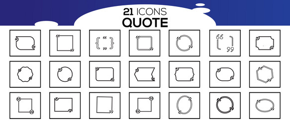 bubble quotation comment message borders quote vector image
