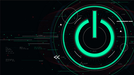 tech futuristic technology background with power vector image