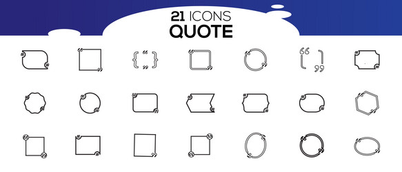 bubble quotation comment message borders quote vector image