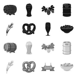isolated object pub and bar symbol collection vector image