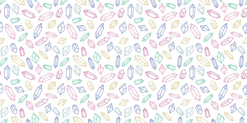 seamless crystal repeat pattern background vector image