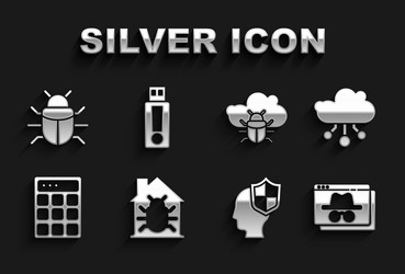 set house system bug internet of things browser vector image