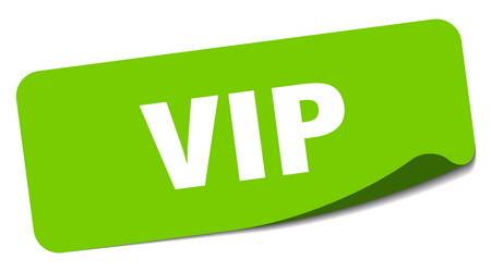 Vip sticker vip label Royalty Free Vector Image