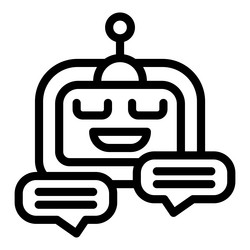 chatbot having conversation using chat bubbles vector image
