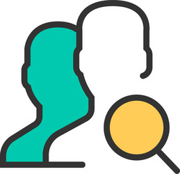 user icon design interaction vector image