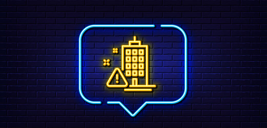 Warning line icon attention triangle sign Vector Image