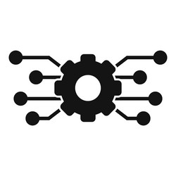 gear api structure icon simple hosting vector image