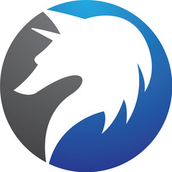 Howling wolf with moon set Royalty Free Vector Image