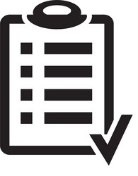 Clipboard with Checklists - Action Plan Icon vector image
