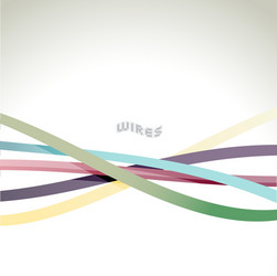 colorful wires vector