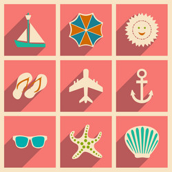 flat with shadow concept and mobile application vector image