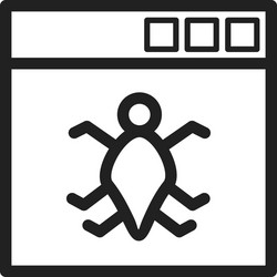 bug in application vector image
