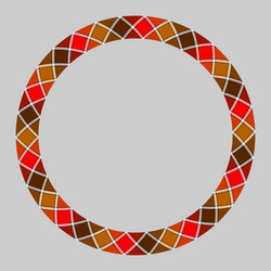 circle borders and frames round border pattern vector image