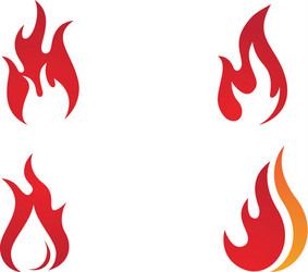 fire flame logo template Vector Image