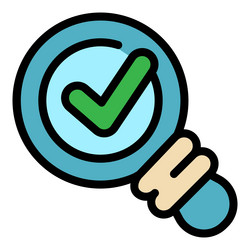 problem done icon color outline vector image