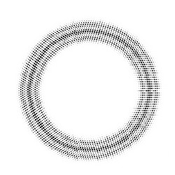 abstract retro technology halftone circles vector image