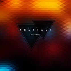 abstract triangle background mosaic design vector image