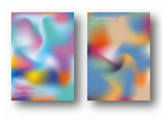 gradient background color blur a set of templates vector image