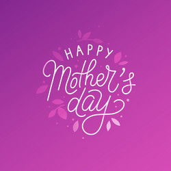 in flat linear style with hand lettering text vector image