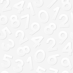 seamless pattern with numbers vector image