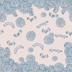 abstract pattern with curl and swirl vector image