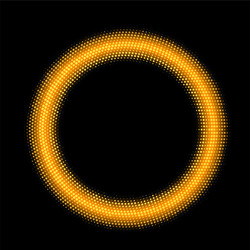 abstract retro technology halftone circles vector image