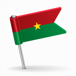 Burkina Faso Flag Pointer Layout vector image