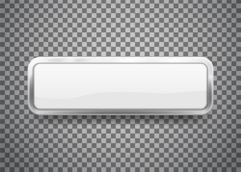 Chrome Buttons on Transparent Background vector image