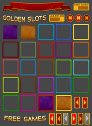 elements for slots game vector image