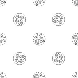 pluto planet pattern seamless vector