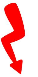 red decline arrow downfall symbol drop indicator vector image