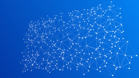 science background abstract lines and dots 3d vector image