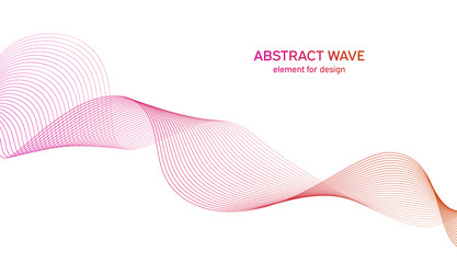 abstract colorful wave element for design vector image