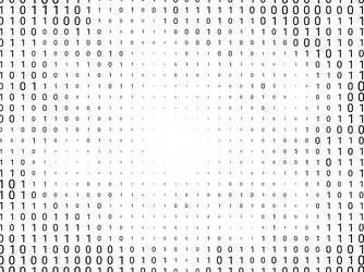 binary computer code background vector image