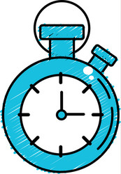 chronometer to know and meter the time vector image