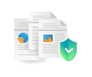 Data Security & File Protection vector image