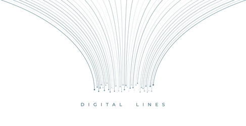 futuristic web digital line pattern techno vector image