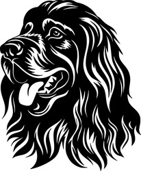 leonberger - minimalist and flat logo Vector Image