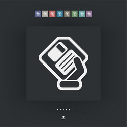 saving data icon vector image