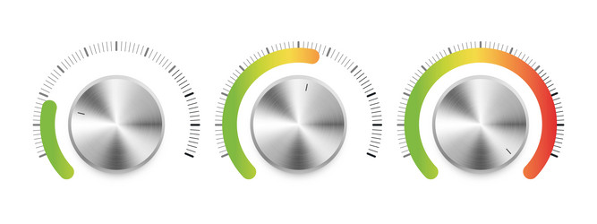 volume control mood scale satisfaction indicator vector image
