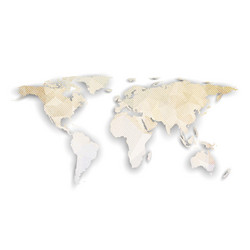 World map with shadow textured design vector