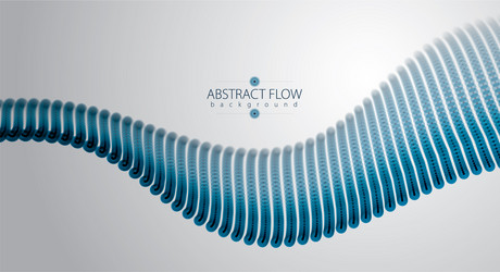 3d particles mesh array wave sound flowing vector image