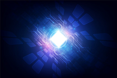 abstract technology chip processor background vector image