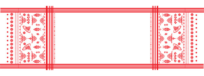 Assamese gamosa with new patterns 2023-5 Vector Image