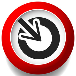position accuracy alignment concept icon cursor vector image